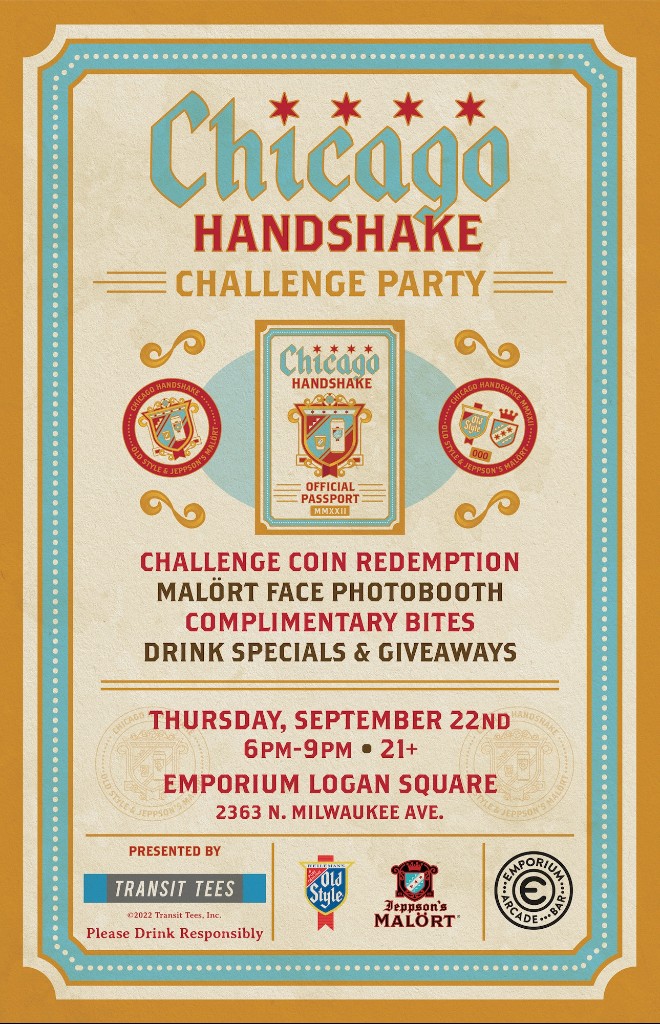 Chicago Handshake Passport Challenge Party Sep 22